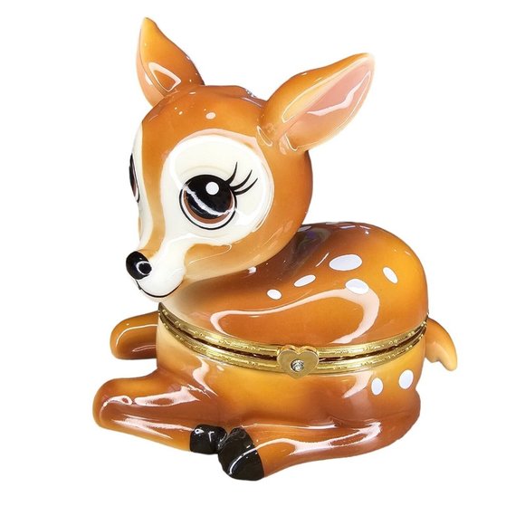 Gift For Granddaughter Bambi Baby Deer Music‎ Box You Are My Sunshine - Picture 5 of 13